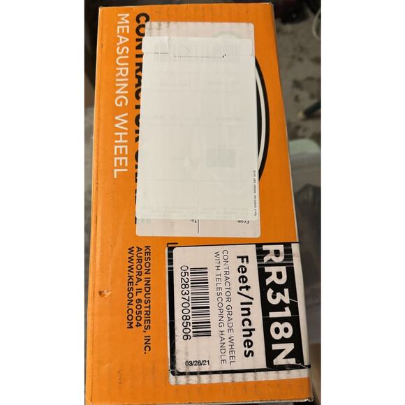 RR318N Keson Contractor Grade Telescoping Handle Large Measuring Wheel- 3 ft New - Picture 5 of 5